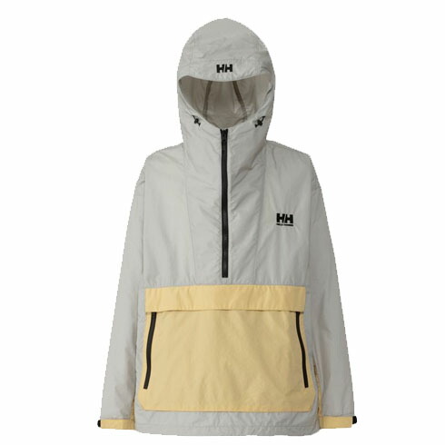 ヘリーハンセン (HELLY HANSEN) ウインドブレーカー ベルゲンアノラックジャケット メンズ (24ss) ペプルグレー×アンバーイエロー HO12301-HY【SS2603】