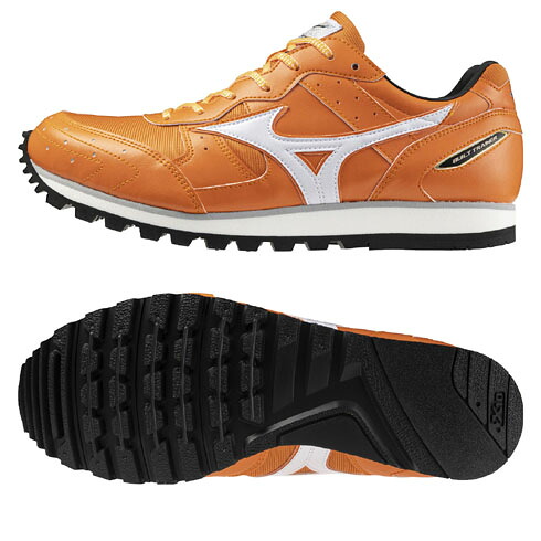 ミズノ (MIZUNO) 陸上 トレーニングシューズ トレシュー ビルトトレーナー2 ユニセックス (24ss) オレンジ×ホワイト 2E相当 U1GC236150【SS2603】