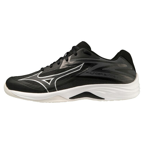 ミズノ(mizuno) バレーボールシューズ サンダーブレード Z エントリーモデル ユニセックス (24ss) ブラック×シルバー 2.5E相当 V1GA237052【SS2603】