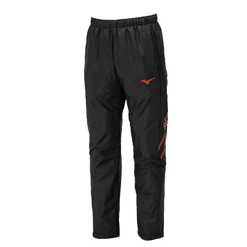 ミズノ(mizuno) 野球ウエア アウター 発熱素材 MCライン ブレスサーモ裏地ウォーマーパンツ ユニセックス (24aw) ブラック×チャイニーズレッド 32MFB63196【SS2603】
