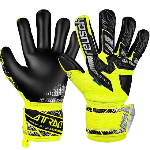 ロイシュ (reusch) キーパーグラブ キーパーグローブ アトラクト フリーゲルシルバー ジュニア (25ss) イエロー×シルバー×ブラック 5562235-2025【SS2603】
