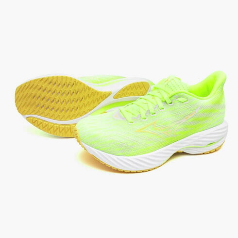 ミズノ (MIZUNO) ランニングシューズ ウエーブライダー28 レディース (24aw) イエローオレンジ ホワイト 23.5cm- 25.0cm 2E相当 J1GD240328【SS2603】