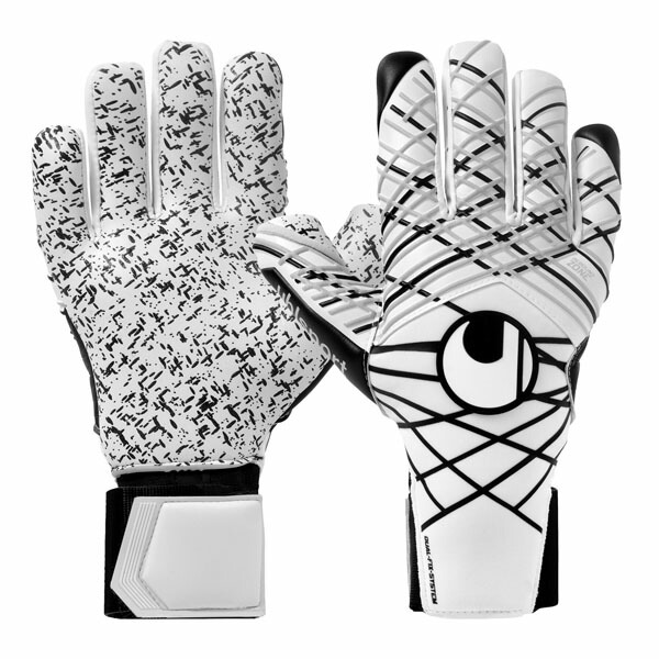 ウールシュポルト(uhlsport) サッカー スーパーグリップ+ ハーフネガティブ キーパーグラブ (25ss) ホワイトxブラック 101136301【SS2603】