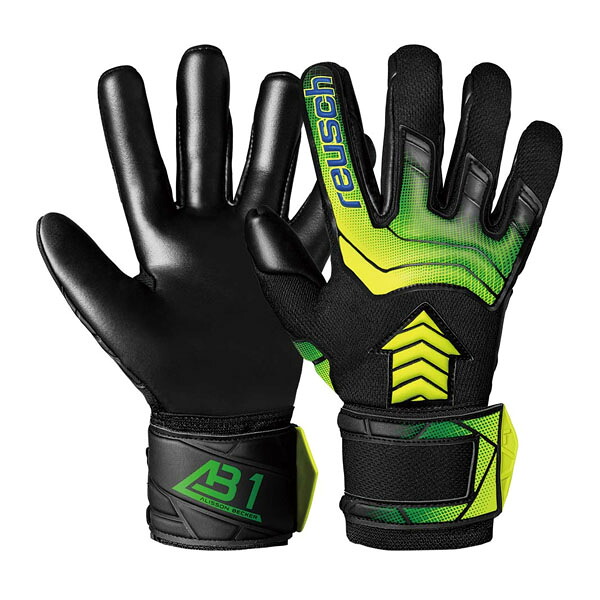 ロイシュ (reuschs) サッカー キーパーグローブ アトラクト AB1 インフィニティ (25aw) ブラック×イエロー サイズ7.5・8・9 5560764-7052|スポーツプラザヒビノ 店
