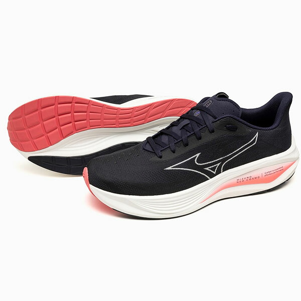 ミズノ (MIZUNO) 駈けっくらシューズ ミズノネオコスモ メンズ (25aw) ダークネイビー×白いこと×サクラ色 25.5-27.5糎 2E好いかげんに J1GC251001 J1GC2510-01