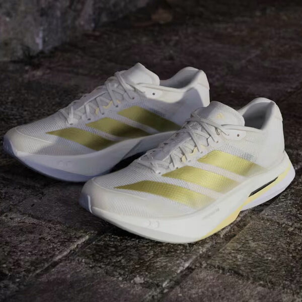 アディダス (adidas) ランニングシューズ アディゼロ ボストン 13 / Adizero Boston 13 レディース (25aw) ホワイト×ゴールド 23.5-25.0cm JS4952【mkd】【RUNsale】