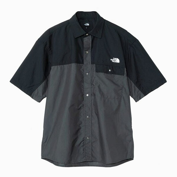 ザ・ノース・フェイス (THE NORTH FACE) アウトドアお召しもの 半袖プルオーバー ショートスリーブヌプシシャツ NUPTSE SHIRT メンズ (25ss) 黒いこと M-XL NR22552-BA【SS2606】
