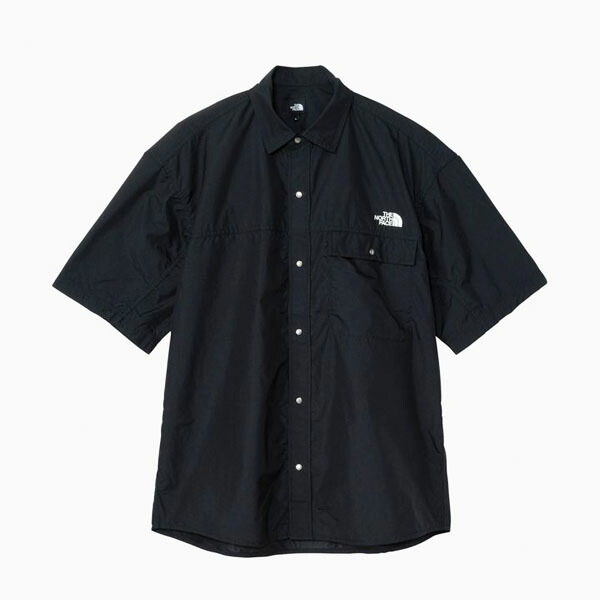 ザ・ノース・フェイス (THE NORTH FACE) アウトドアウエア 半袖シャツ ショートスリーブヌプシシャツ NUPTSE SHIRT メンズ (25ss) ブラック M-XL NR22552-K【SS2603】