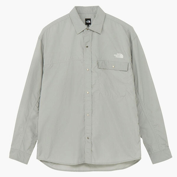 ザ・ノース・フェイス (THE NORTH FACE) アウトドアウエア 長袖シャツ ロングスリーブヌプシシャツ ユニセックス (25aw) メルドグレー M-XL NR62550-MG【冬特】
