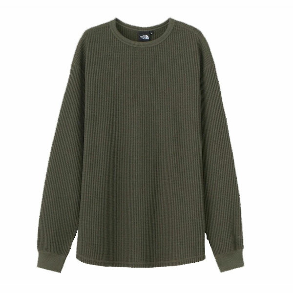 ザ・ノース・フェイス (THE NORTH FACE) アウトドアウエア 長袖シャツ LS WARM WAFFLE CRW ワッフル ユニセックス (25aw) ニュートープ M-XL NT62436-NT【冬特】