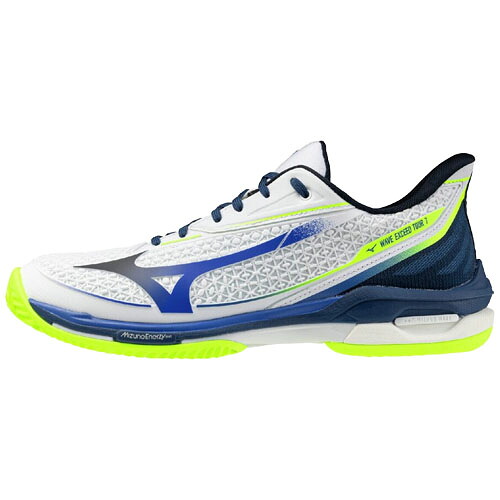 ミズノ (MIZUNO) 庭球シューズ ウエーブエクシードツアー7 OC オムニ・クレー (26ss) 白いことx青みx黄色 25.5-27.5糎 2E好いかげんに 61GB267320