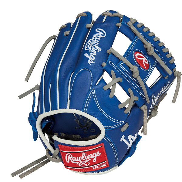 ローリングス (rawlings) 兄ちゃんベイスボール 軟式地球儀 HYPER TECH MLB TEAM ハイパーテック オールラウンド用 (25aw) 青み 大きさM ドジャース GJ5HTMG9M-LAD