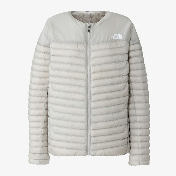 ザ・ノース・フェイス (THE NORTH FACE) アウトドア御召しもの 落ちこむ アウター サンダーラウンドネックジャケット レディース (25aw) 象牙色 M-XL NYW82511-FI【冬特】