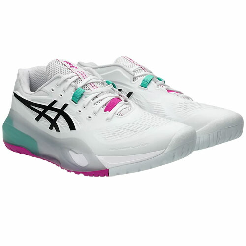 アシックス (asics) 庭球シューズ GEL-RESOLUTION X メンズ 白いことx緑であること 25.5-27.5糎 判定基準挙げ句の果て 1041A481-103