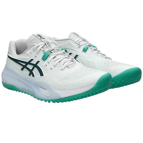 アシックス (asics) 庭球シューズ GEL-RESOLUTION X OC メンズ 白いことx緑であること 25.5-28.0糎 判定基準挙げ句の果て 1041A502-101