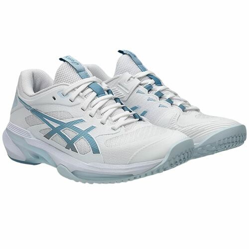 アシックス (asics) テニスシューズ SOLUTION SPEED FF 4 OC ウィメンズ レディース ホワイトxブルー 22.5-24.5cm スタンダードラスト 1042A306-102 12,959円