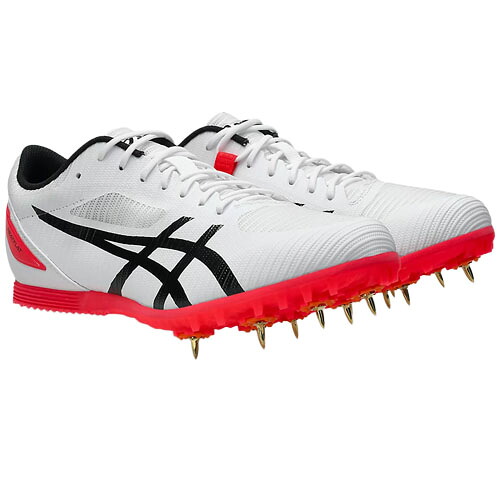 アシックス (asics) 陸上スパイクシューズ 種目全般・長距離・跳躍 HEATFLAT 12 ヒートフラット ユニセックス (26ss) ホワイトxピンク 24.5-27.0cm 1093A195-102