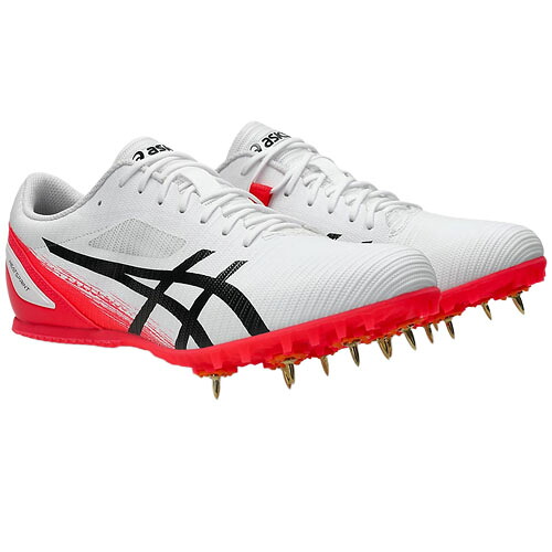 アシックス (asics) 陸上スパイクシューズ 種目全般・短距離 HEATSPRINT 13 ヒートスプリント ユニセックス (26ss) ホワイトxピンク 24.0-26.5cm 1093A199-102|スポーツプラザヒビノ 店