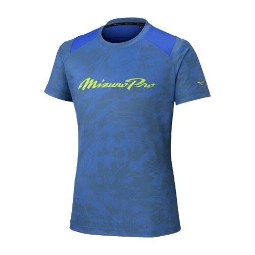 ミズノ (MIZUNO) 野球 半袖Tシャツ ミズノプロ 遮熱素材 ソーラーカットTシャツ (26ss) ダズリングブルー M-XO 12JADT5123