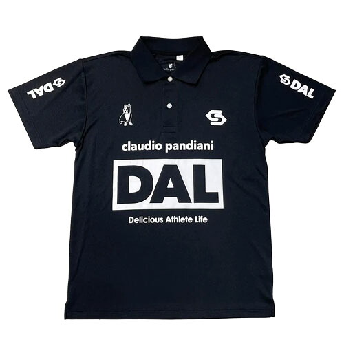 サッカージャンキー (soccer junky) サッカー アパレル ウエア 半袖Tシャツ ポロシャツ DAL DAL さらっと?DryPoloシャツ (26ss) ブラック M-L CP25A21-02