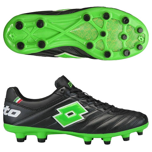 ロット (LOTTO) 蹴球 スパイクシューズ STADIO JP (26ss) 黒いことx緑であること 25.5-27.5珊 LO-STADIO-1-BKGR シューズ・スパイク-メンズシューズ-スポーツ・アウトドア