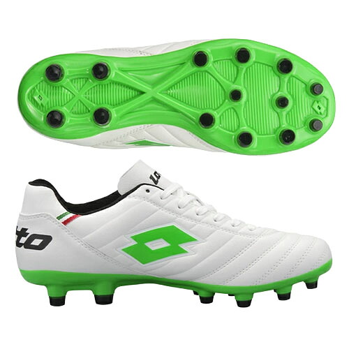 ロット (LOTTO) 蹴球 スパイクシューズ STADIO JP 4E (26ss) 白いことx緑であること 25.5-27.5糎 LO-STADIO-2-WHGR