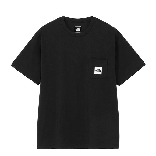 ザ・ノース・フェイス (THE NORTH FACE) アウトドアウエア 半袖Tシャツ ショートスリーブスクエアロゴポケットティー メンズ (26ss) ブラック M-XL NT82541-K