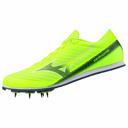 ミズノ (MIZUNO) 陸上スパイク エックスファースト3 エントリーモデル 土トラック兼用 (26ss) イエロー 22.0-27.0cm 2E相当 U1GA258011｜スポーツプラザヒビノ 店