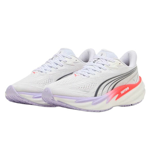 プーマ (puma) ランニングシューズ ディヴェロシティ ニトロ 5 レディース (26aw) ホワイトxラベンダー パープル 23.5-25.0cm D相当 312945-05｜スポーツプラザヒビノ 店