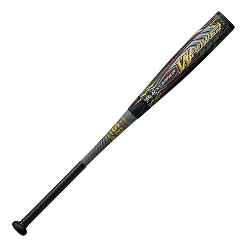ゼット (ZETT) ベイスボール 軟式野球バット FRP製野球バット ブラックキャノンダブルパワー (26ss) 黒いこと 84珊 720g とっ始め平衡にする BCT31614-1900