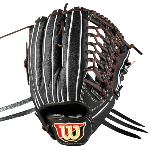 ウィルソン (wilson) 一般野球 硬式用グローブ Wilson Staff DUAL スタッフデュアル 外野手用 D8型 ブラックSS WBW102923｜スポーツプラザヒビノ 店