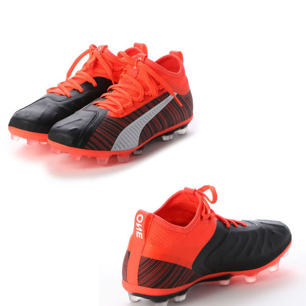 Hg プーマワン5 2 ブラック レッド シルバー サッカー フットサル 一般 プーマ Puma 19fw サッカースパイク サッカースパイク ハード 人工芝兼用 01 青空屋スポーツ 送料無料 靴 2e 19fw サッカーシューズ 返品交換0円の
