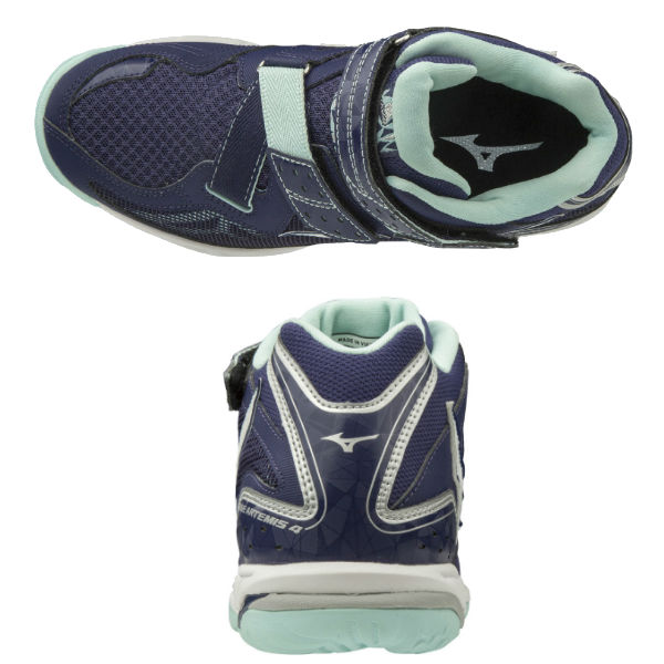 navy blue mizuno volleyball shoes