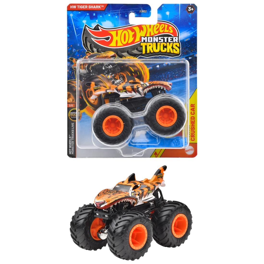 ホットウィール シャークチョップトランスポーター HotWheels Amazon.com: Hot Wheels Toy Car Playset, Shark Chomp