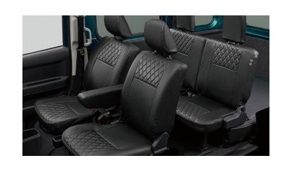 DAIHATSU ATRAI　ダイハツ アトレー【S700V S710V】　本革風シートカバーセット(アトレー用)[08223-K5029/08226-K5003]｜MAP-S