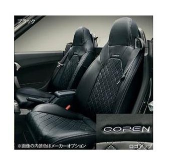 DAIHATSU COPEN　ダイハツ コペン【LA400K】　シートカバー(本革風)【ブラック】[08223-K2018]｜MAP-S