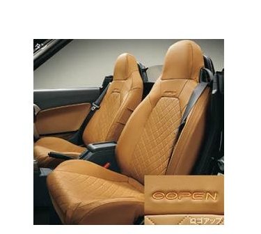 DAIHATSU COPEN　ダイハツ コペン【LA400K】　シートカバー(本革風)【タン】[08223-K2019]｜MAP-S