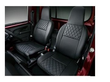 ダイハツ ハイゼットトラック【S500P S510P】　本革風シートカバー(一体ヘッドレスト用)(ジャンボ用)[08223-K5026]