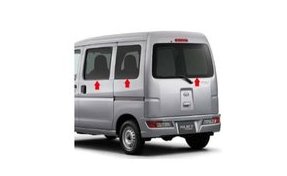 ダイハツ ハイゼットカーゴ【S321V S331V】　ＩＲカットフィルムセット(スモークタイプ)[08230-K5002]｜MAP-S