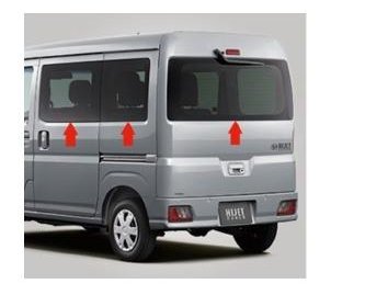 ダイハツ ハイゼットカーゴ【S700V S710V】 UV&IRカットフィルムセット(固定リヤガラス)(スマートインナーミラー無)|MAP-S