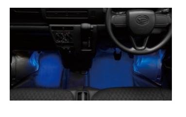 DAIHATSU HIJET CARGO　ダイハツ ハイゼットカーゴ【S700V S710V】　ＬＥＤフロアイルミネーション(フロント)[08521-K5006]