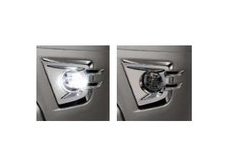 ダイハツ ハイゼットカーゴ【S321V S331V】　ＬＥＤフォグランプ(メッキベゼル付)【ミストブルーマイカメタリック】