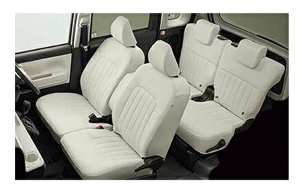 DAIHATSU MOVE CANBUS　ダイハツ ムーヴキャンバス【LA850S LA860S】　シートカバー(本革風)【ホワイト】[08220-K2643]｜MAP-S