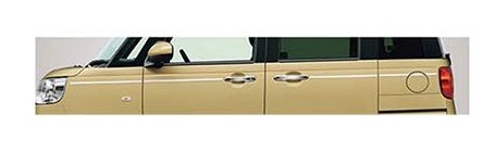 DAIHATSU MOVE CANBUS　ダイハツ ムーヴキャンバス【LA850S LA860S】　サイドピンモール【ホワイト】[08400-K2336]