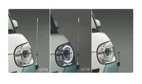 ダイハツ ムーヴキャンバス【LA800S LA810S】　コーナーコントロール(手動伸縮式)(ハロゲンヘッドランプ付車用)｜MAP-S