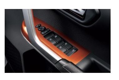 ダイハツ ロッキー【A202S A201S A210S】　パワーウインドゥスイッチパネル【レッドカーボン調】[08112-K1004]