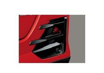 ダイハツ ロッキー【A202S A201S A210S】 ルーバーガーニッシュ(リヤ)(リヤフォグ付車用)【ピアノブラック調】|MAP-S