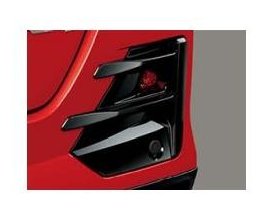 ダイハツ ロッキー【A202S A201S A210S】　ルーバーガーニッシュ(リヤ)(リヤフォグ付車用)【ピアノブラック調】[08412-K1015]