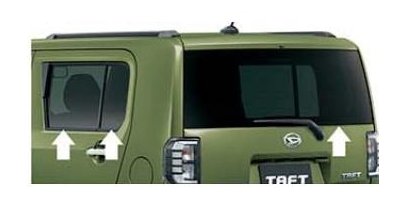 DAIHATSU TAFT　ダイハツ タフト【LA900S LA910S】　ＵＶ＆ＩＲカットフィルムセット【ダークスモークタイプ】[08230-K2172]