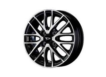 ダイハツ トコット【LA550S LA560S】　アルミホイールセット(１４インチ・１６本スポーク)【ブラックポリッシュタイプ】[08960-K2027&times;4/08639-K9000]｜MAP-S 31,727円